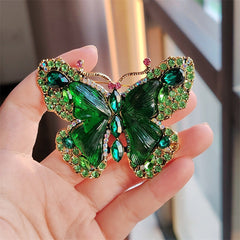 Vibrant colour options of butterfly brooch