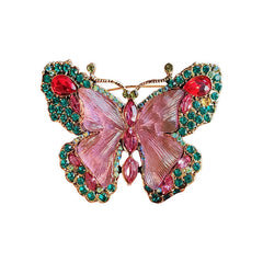 Stylish blue butterfly brooch for women