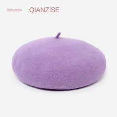 Elegant vintage fashion beret in grey
