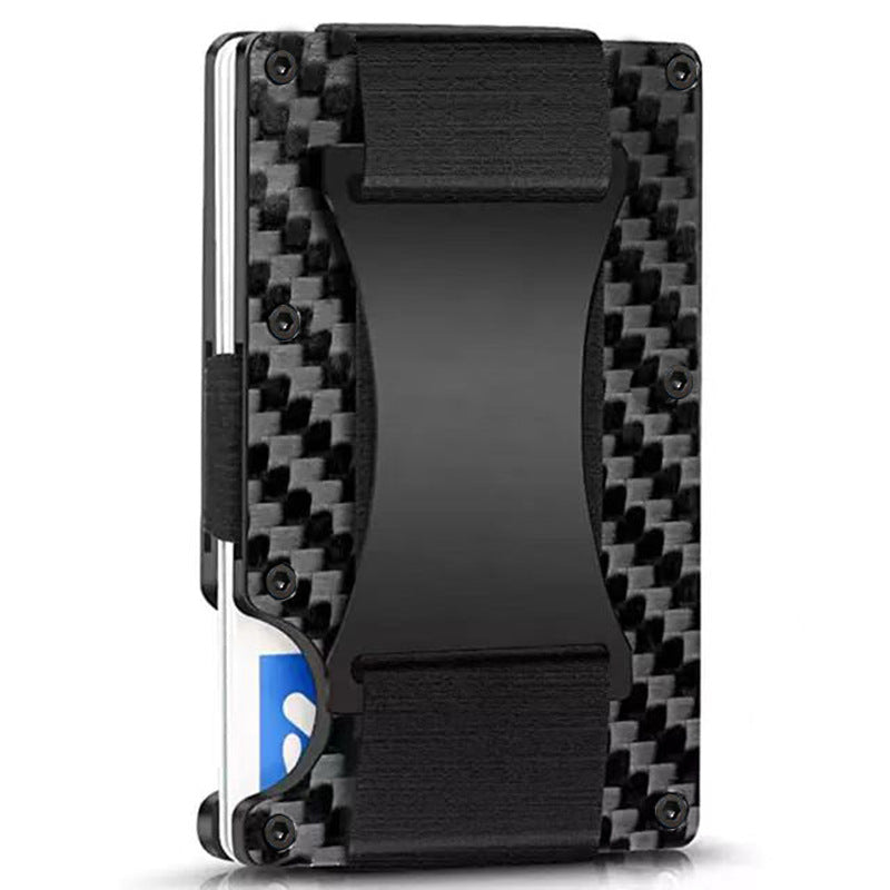 RFID blocking metal card wallet showcase