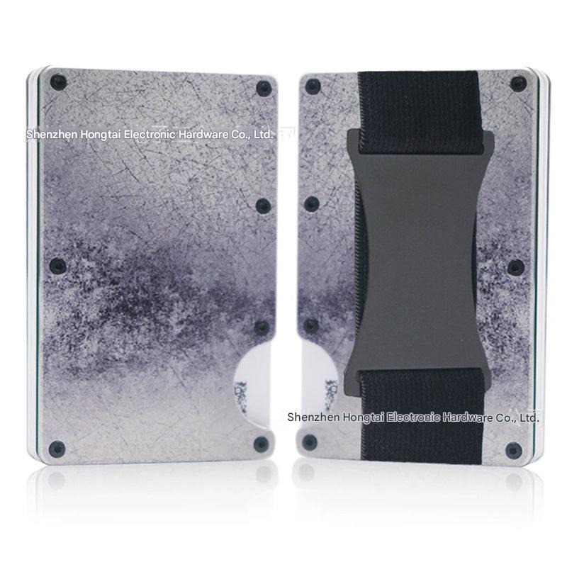 stylish carbon fibre money clip wallet