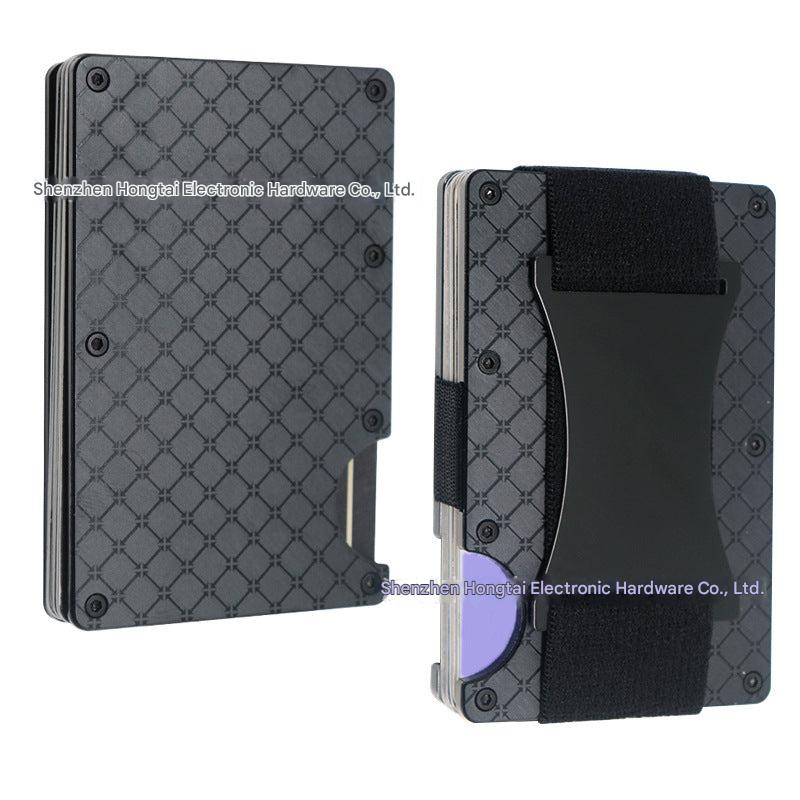 RFID blocking metal card wallet showcase