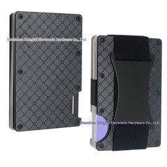 RFID blocking metal card wallet showcase