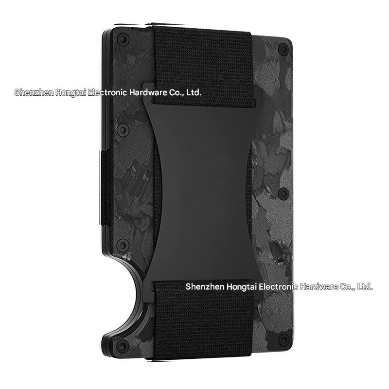 stylish carbon fibre money clip wallet