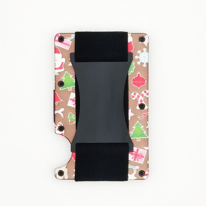 RFID blocking metal card wallet showcase
