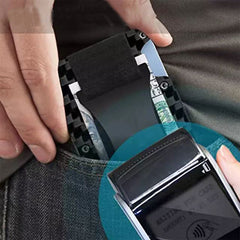 stylish carbon fibre money clip wallet