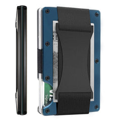 RFID blocking metal card wallet showcase