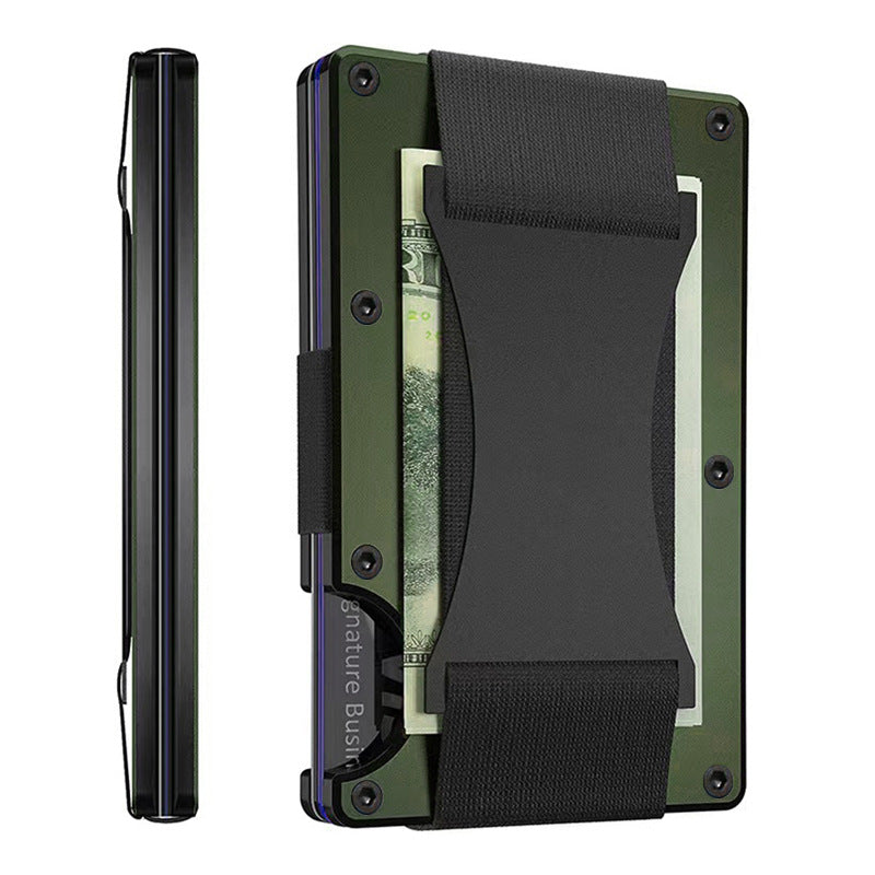 multiple colour options of RFID wallet displayed