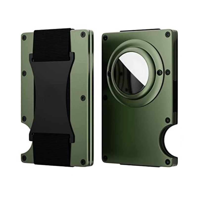 Aluminium wallet with AirTag holder feature