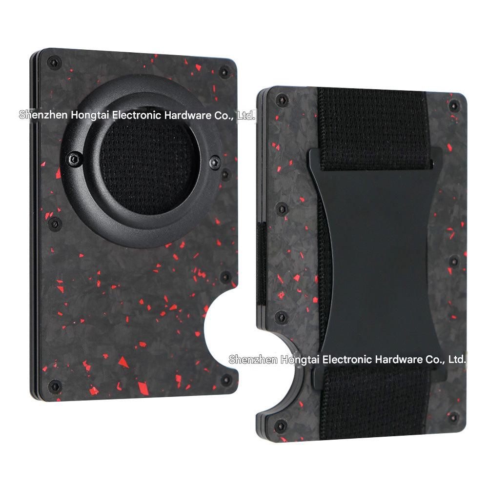 Aluminium wallet with AirTag holder feature