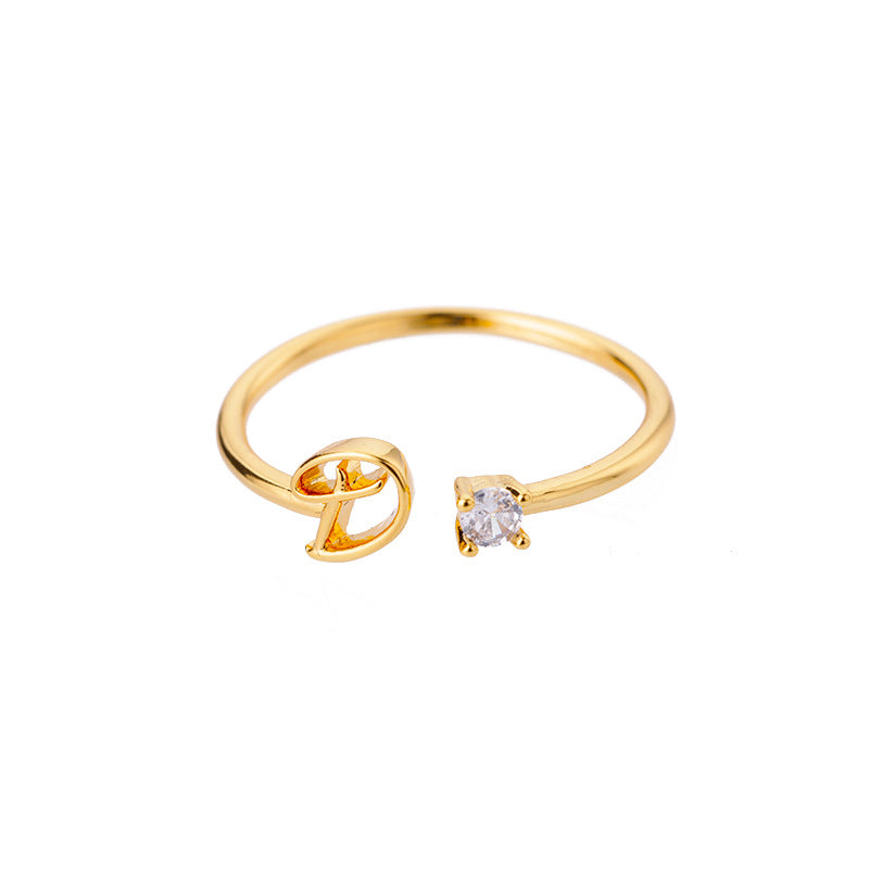 various letters of alphabet rings available