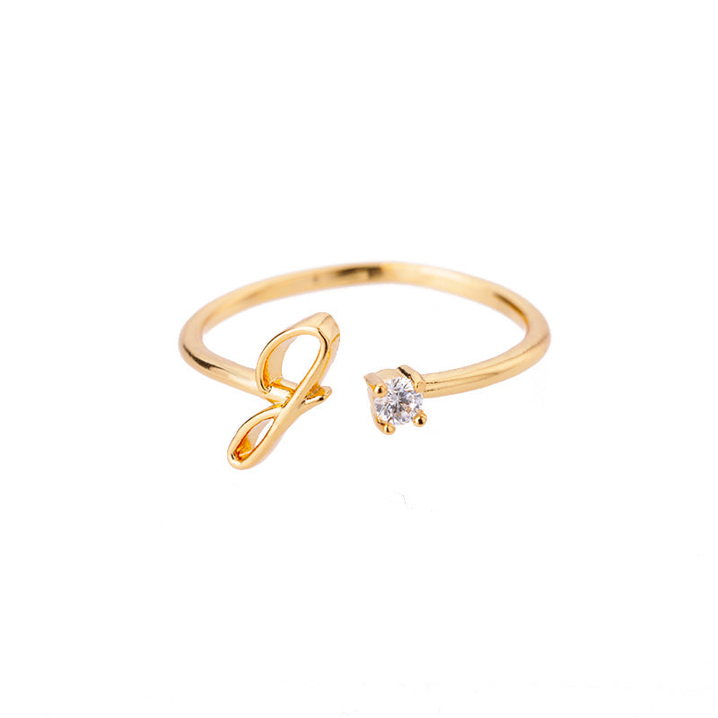 unique alphabet ring design for men and women