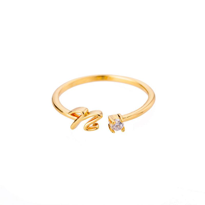 various letters of alphabet rings available