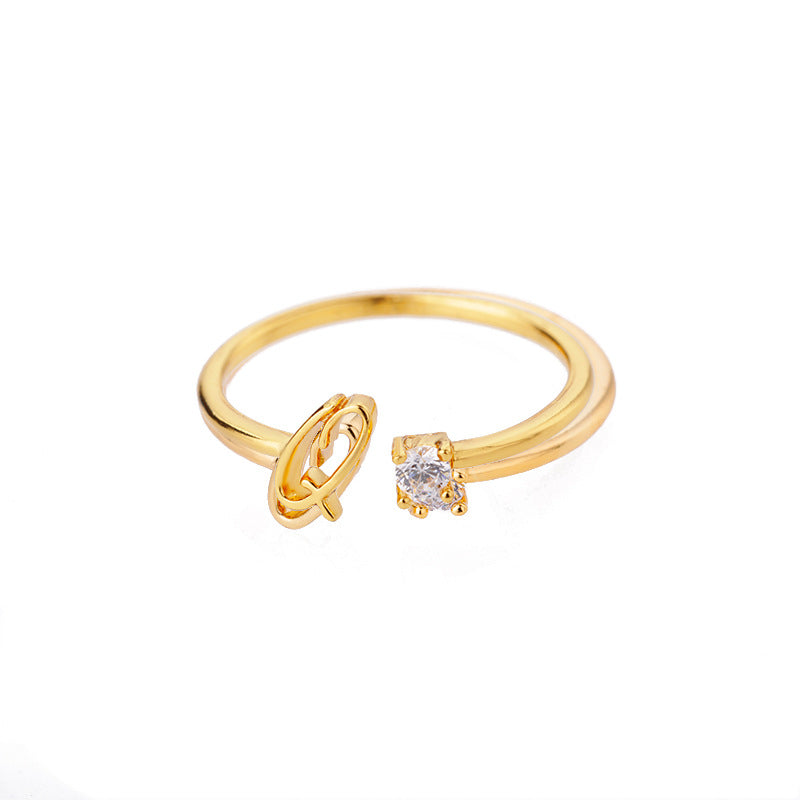 unique alphabet ring design for men and women
