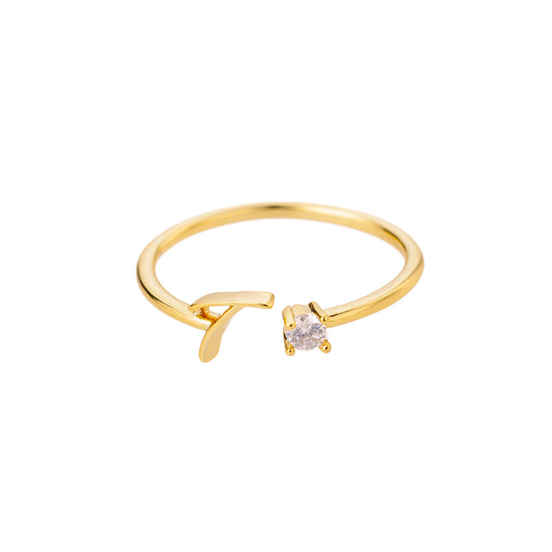creative design of gold plated ring