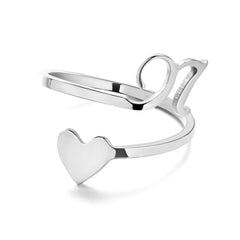 Multiple colour options for adjustable letter rings