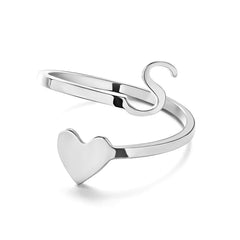 Assorted colours of adjustable stainless steel rings