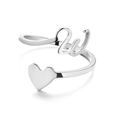 Fashionable ring showcasing its adjustable feature