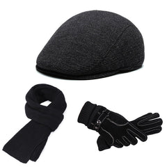 Men's cap in black suitable for outdoor activities