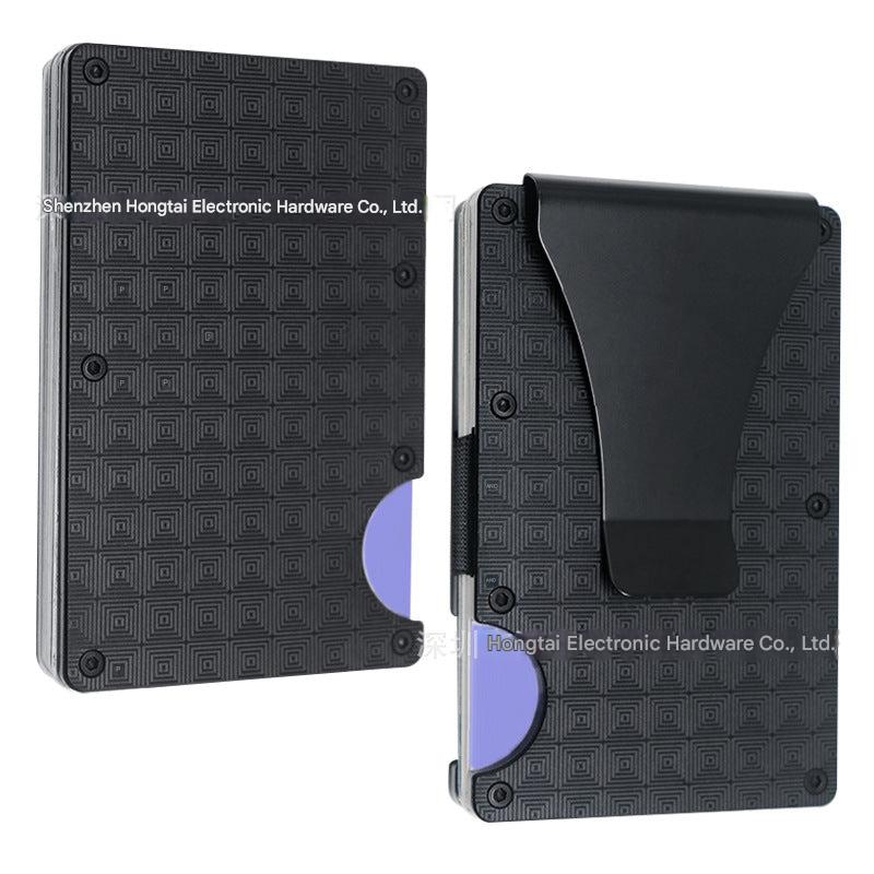 Close-up of multi-pattern design on men's wallet
