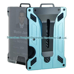 RFID blocking aluminium card wallet in black
