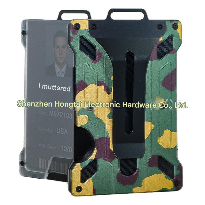 military green aluminium wallet for everyday carry