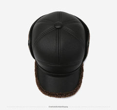 PU leather warm cap in various colours