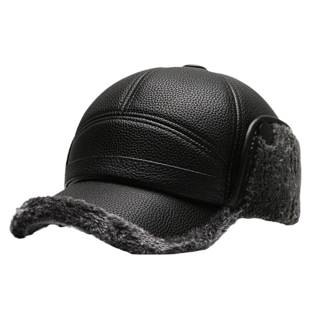 Warm winter hat displayed on a mannequin