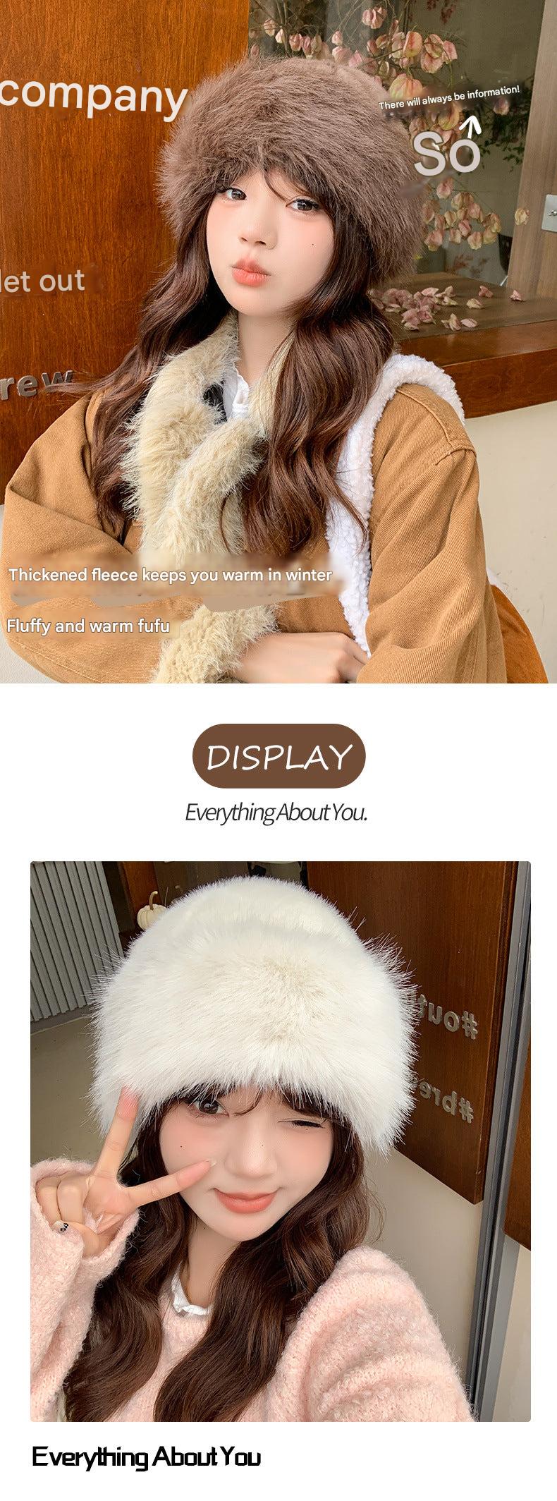 Lightweight and warm women's fur hat - image 4
