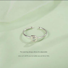 Adjustable Silver Ring showcasing different sizes