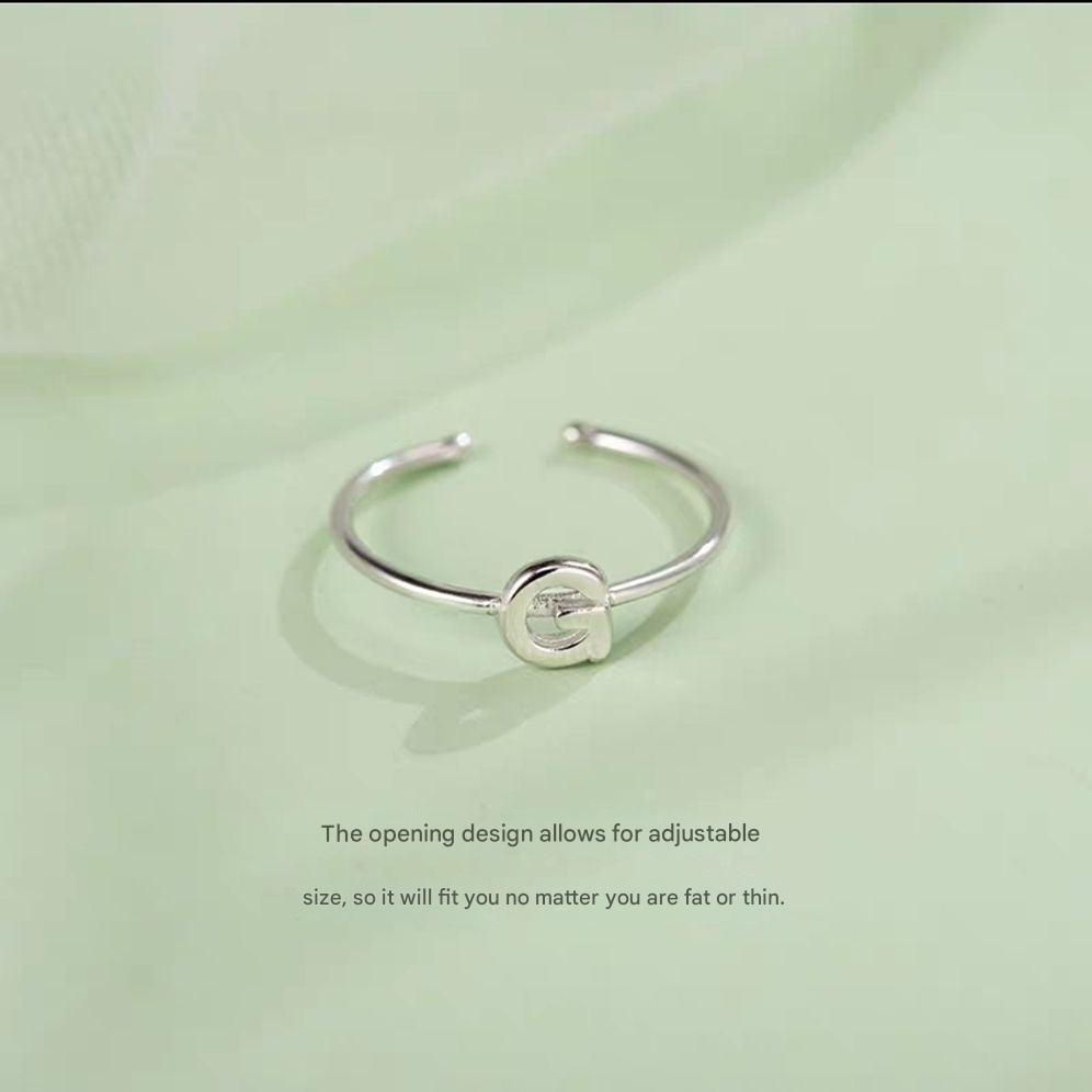 Korean style Alphabet Ring