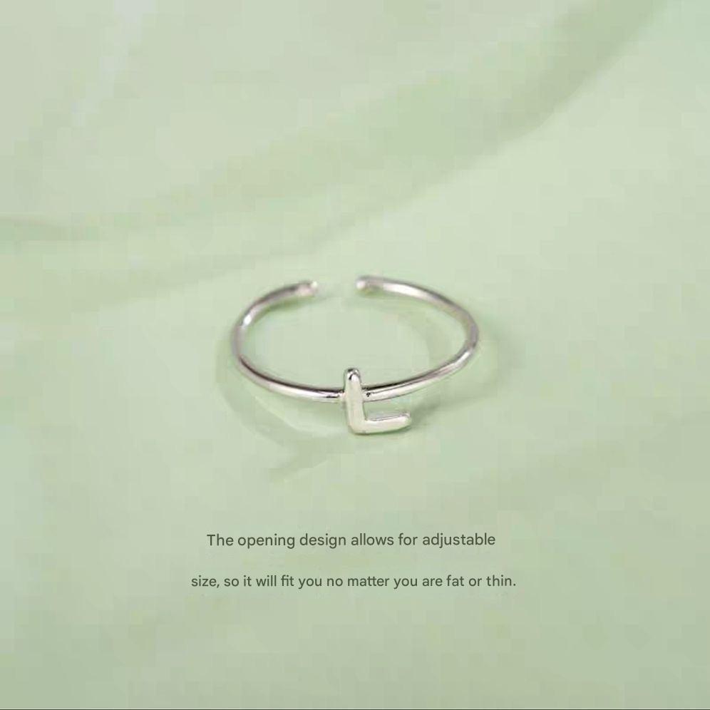 Personalised Alphabet Ring with letters A-Z