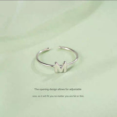 Adjustable Silver Ring showcasing different sizes