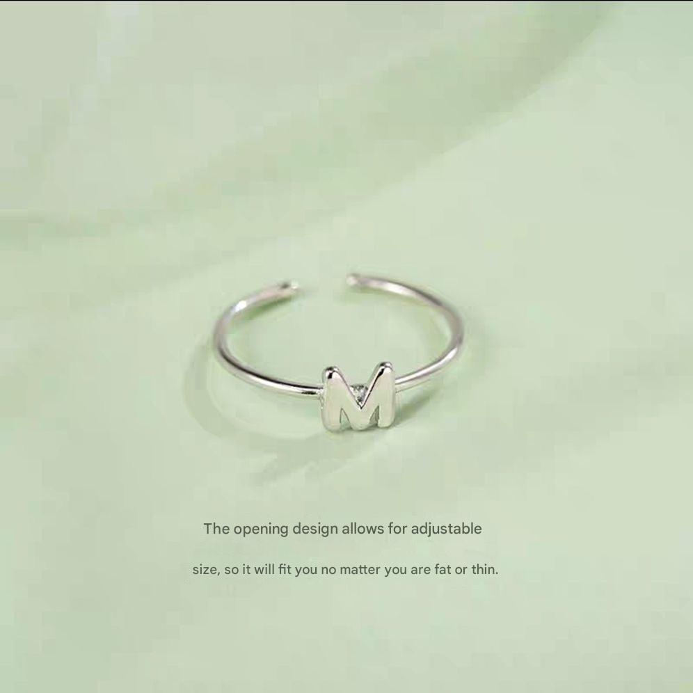 Adjustable Silver Ring showcasing different sizes
