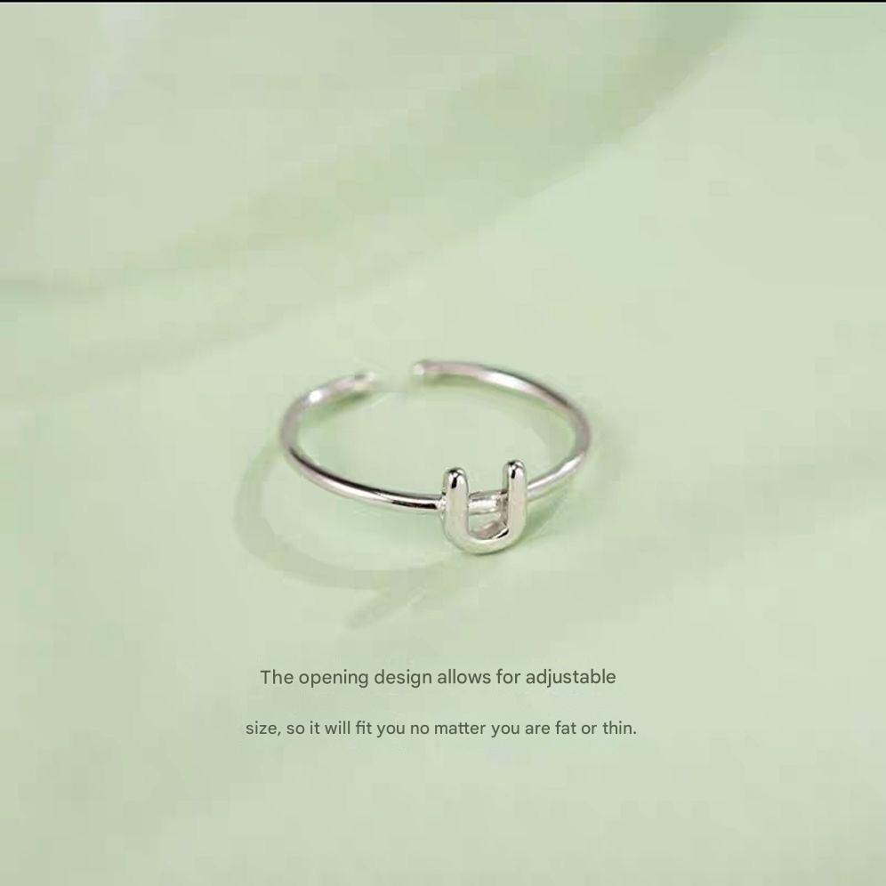 Personalised Alphabet Ring with letters A-Z