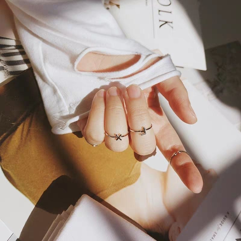 Korean style Alphabet Ring