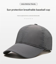 Back view of adjustable men's summer cap
