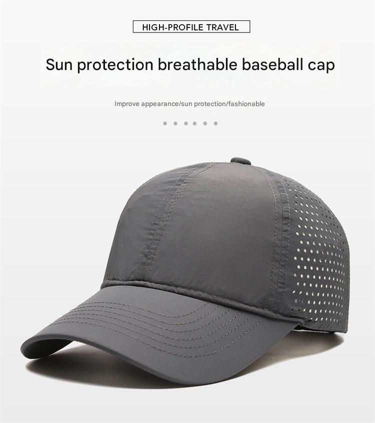 Back view of adjustable men's summer cap