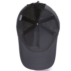 Curved brim summer hat showing versatility