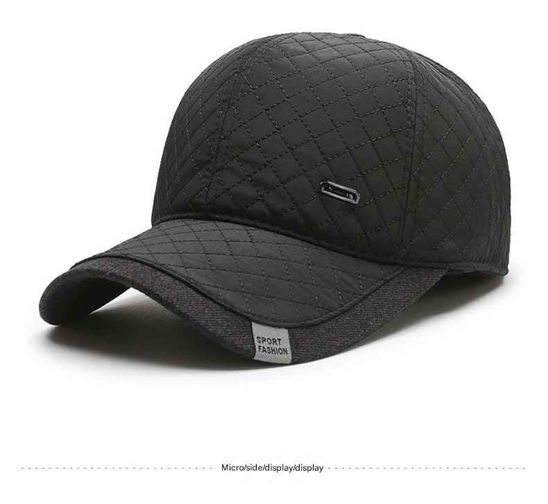 Men's winter baseball cap colour options displayed