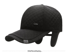Front view of men's winter baseball cap