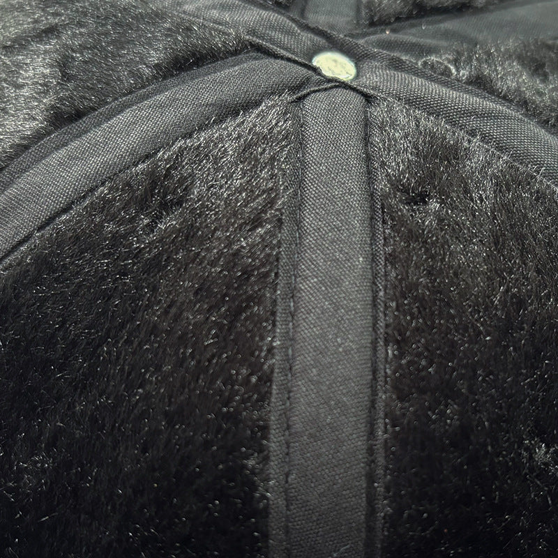 Men's adjustable winter cap back view