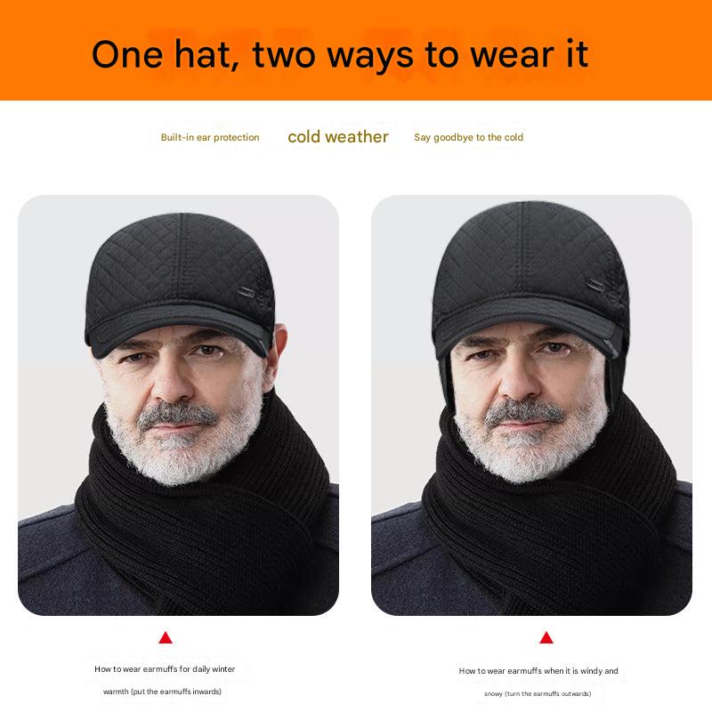 Close up of men's winter baseball cap patterns