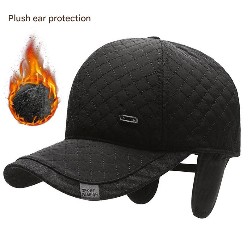Front view of men's winter baseball cap