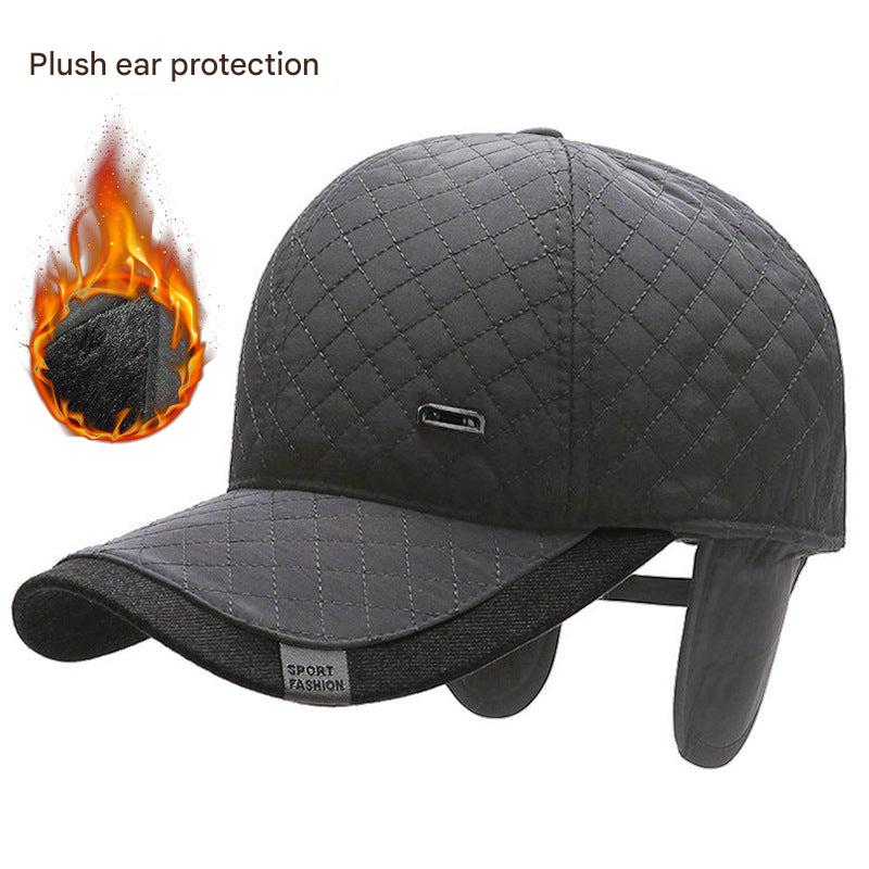 Men's winter baseball cap in outdoor setting