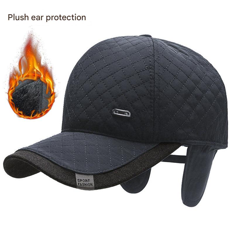Men's winter baseball cap worn by model