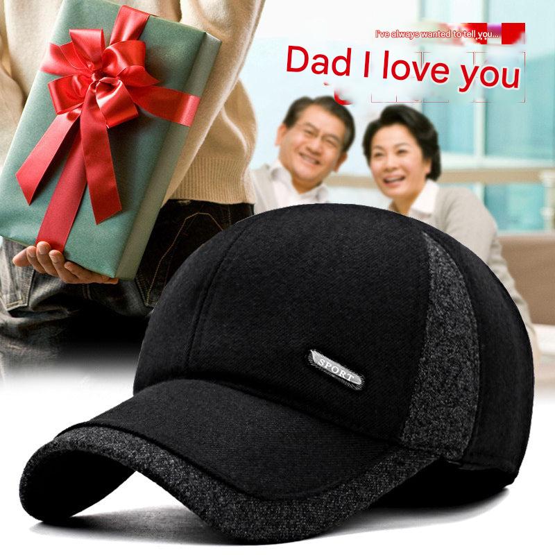 Men's winter baseball cap in black - image 2