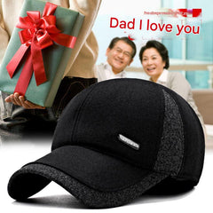 Men's winter baseball cap in black - image 2