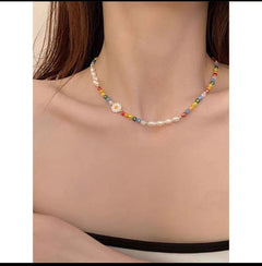 Chic Women's Silver Pearl Necklace Image 6