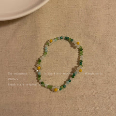 detailed view of the beaded necklace